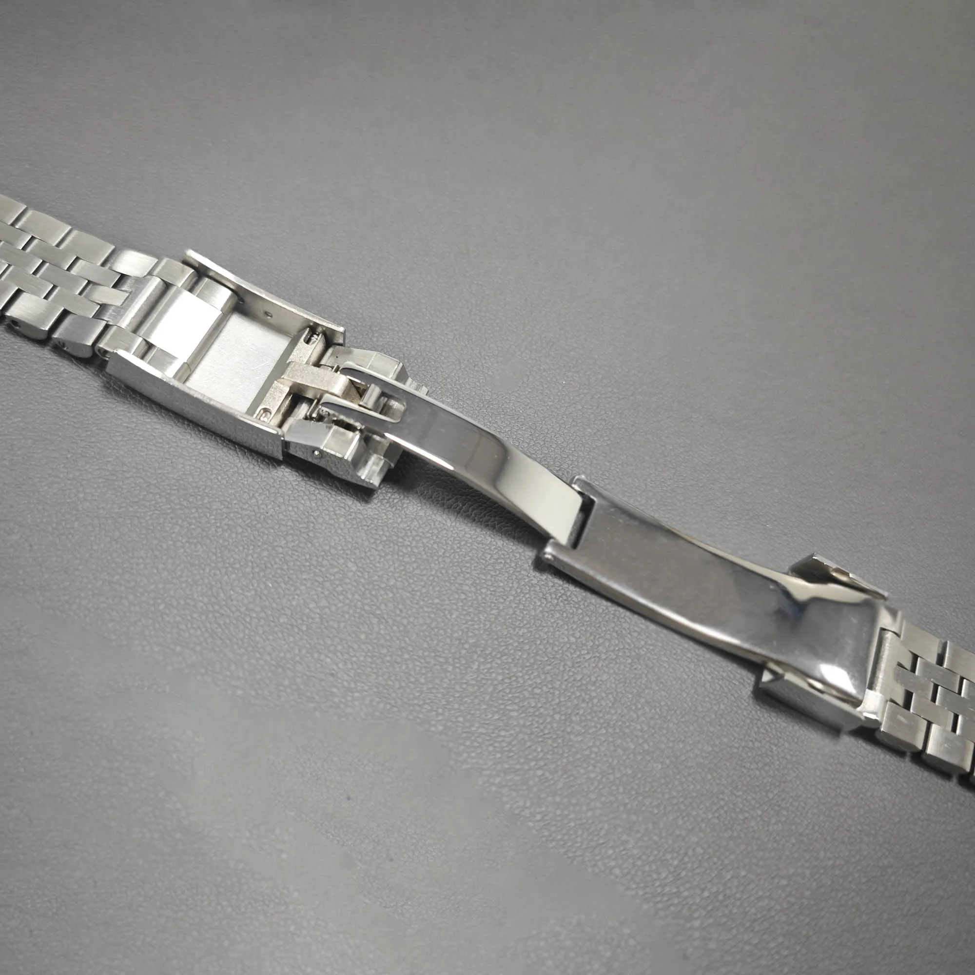 Rolamy Jubilee Watch Band For Rolex Seiko Stainless Steel Metal Strap 19mm 20mm 22mm Universal Straight End Screw Links Clasp
