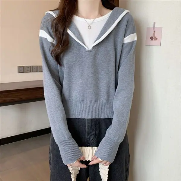 후드가 달린 면 후드티 폴레론 여성용 긴 소매 아트 스플라이스 브라운 옐로우 포켓 디자인 젠틀 걸 청록색 레이스 영