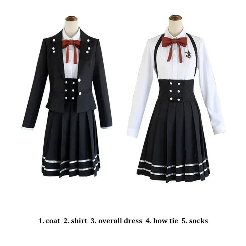 

2025 11 Danganronpa V3 Shirogane Tsumugi Cosplay Costume Wig Glasses Women JK Uniform Game Anime Halloween Party Suits