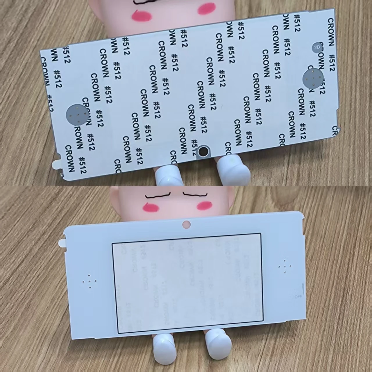 Cubierta de lente de marco de pantalla LCD frontal superior de repuesto para piezas de reparación de plástico y vidrio de Nintendo 3DS