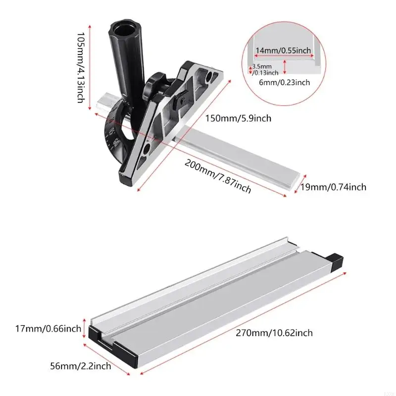 Table Sawing Miter Gauges Miter Gauges Fence Adjustable Ruler Miter Gauges Woodworking Tool Plate Ruler Replace