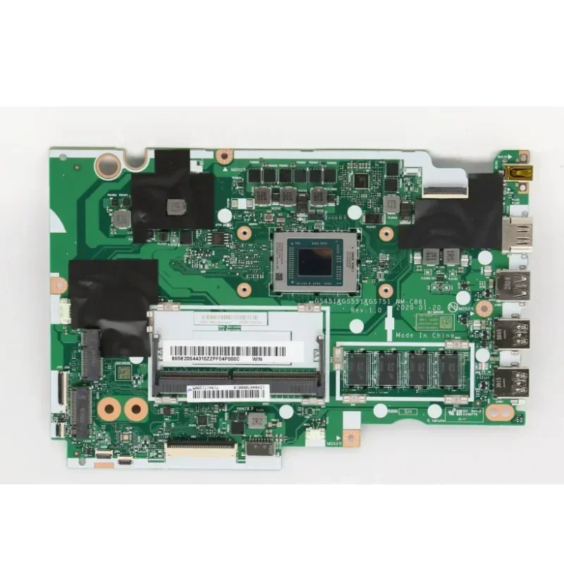 NM-C861.For  Ideapad 3-14ARE05 3-15ARE05 3-17ARE05 Laptop Motherboard With R3-4300 R5-4500/4600 R7-4700/4800 CPU 4GB-RAM