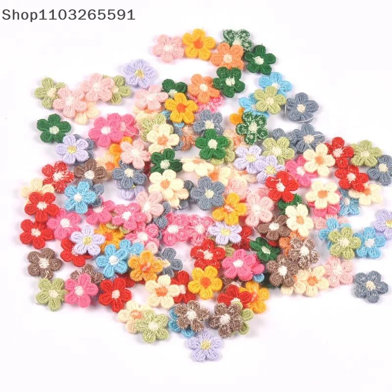 

50 Pieces of Colorful Floral Appliqué Lace Trimmings for Wedding Garments, Sewing Crafts, and Handmade Decorative Accessories