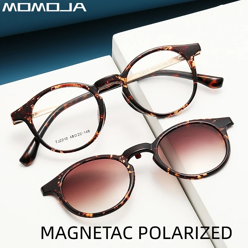 Momoja neue Brille ultraleichte Retro runde tr90 magnetische Sonnenbrille optische Brille Rahmen für Männer und Frauen