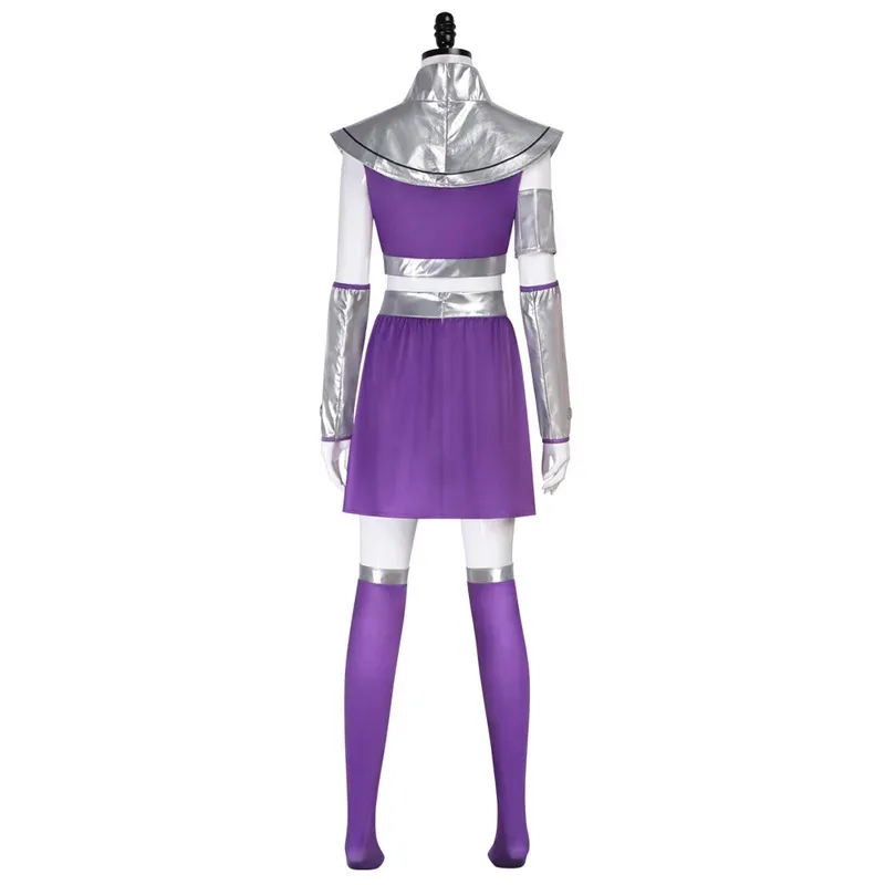 Princess Koriand'r Cosplay Cartoon Teen Cosplay Titan Starfire Costume Adult Women Fantasy Fancy Dress Up Party Outfits