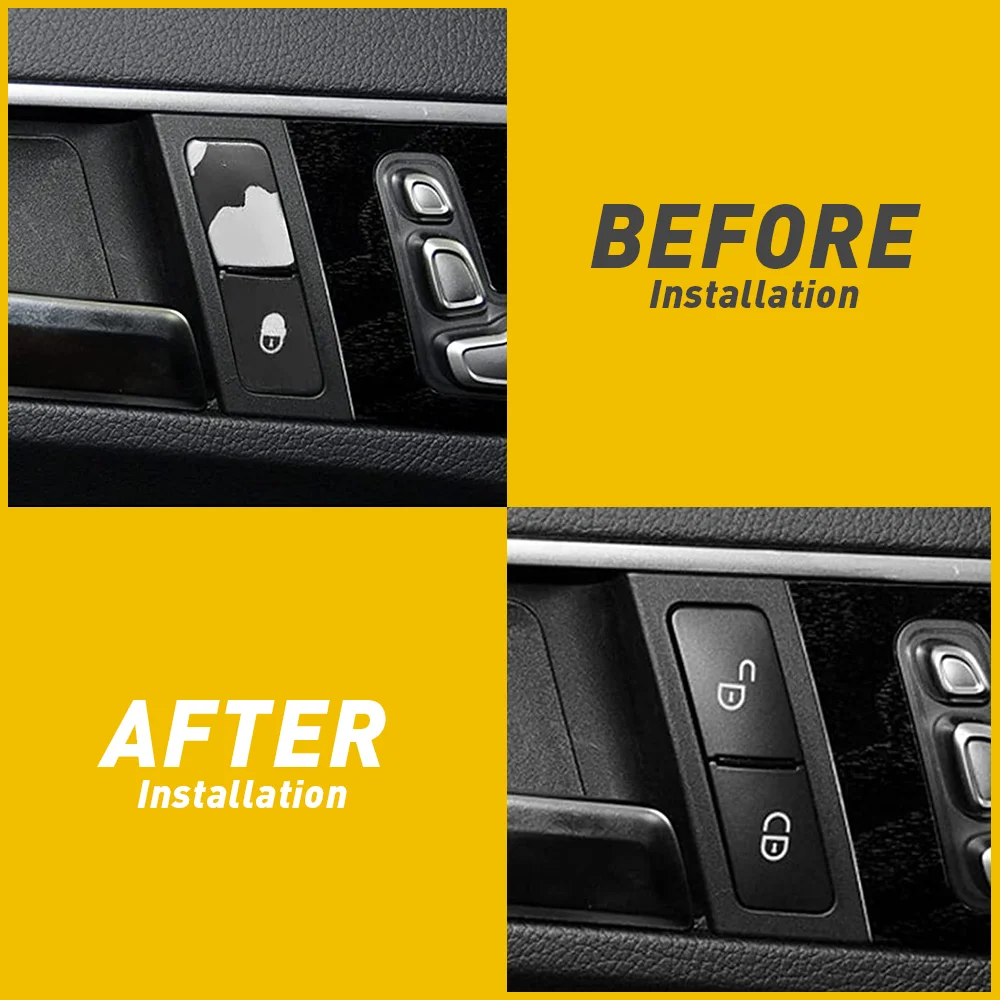 4Pcs For Mercedes Benz C Class W204 E Class W212 2010 2011 2012 2013 2014 2015 Car Accessories Window Switch Button Cover Cap