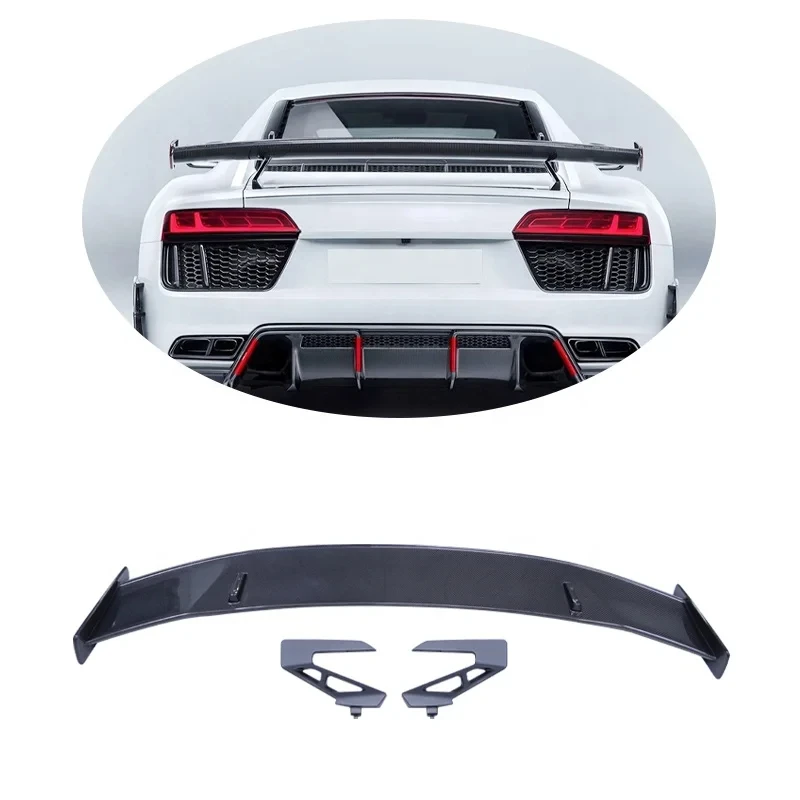 

P-Style Carbon Fiber Rear Tail Spoiler Wing for R8