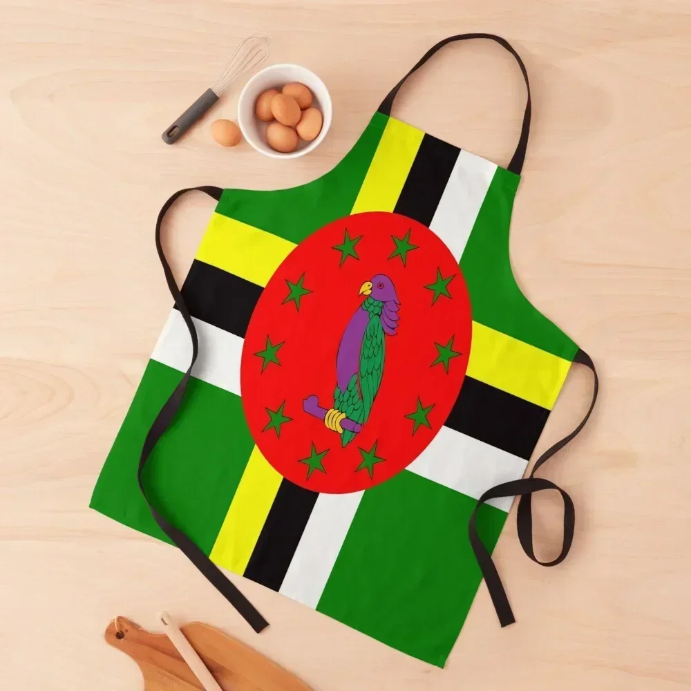 

Flag of Dominica Apron kitchen woman Restaurant Kitchen Equipment For Men Household Items Kitchen Apron