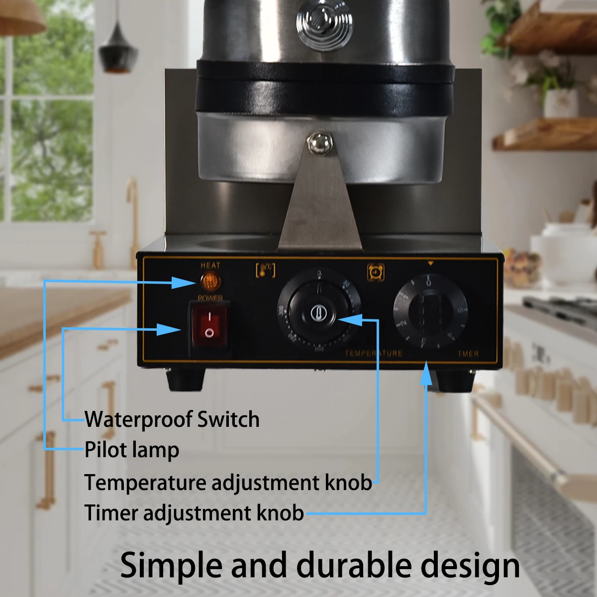 HPH2O 電気UFOバーガーマシン 1300W パニーニプ - Waffle Maker Commercial のレビューと価格
