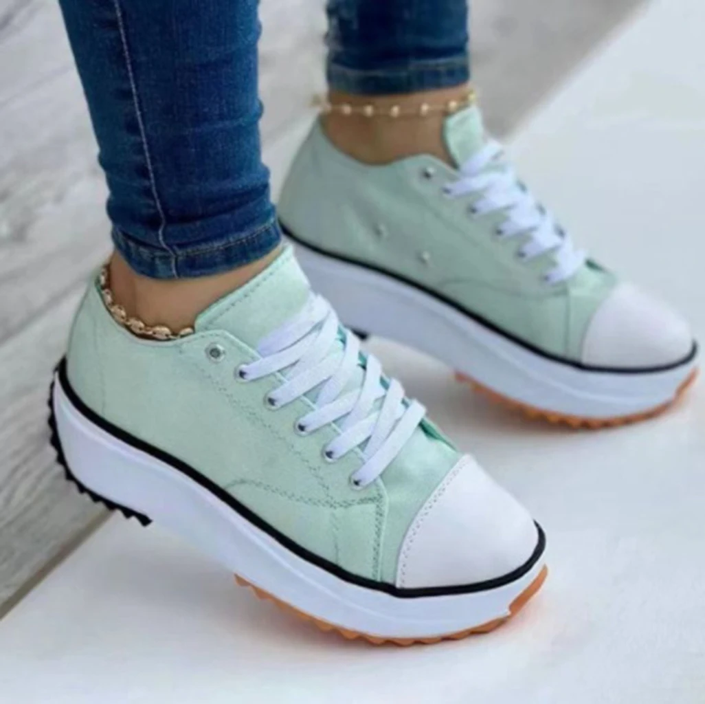 Summer Women Sneakers Platform Casua Women Shoes Plus Size Femlae Tennis Shoes  Fashion Sport Shoes AntiSlip