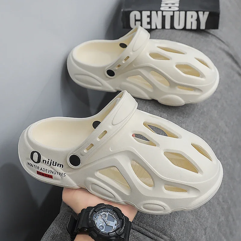 Sandales pour hommes 2025 hommes pantoufles été EVA plate-forme à semelles souples diapositives sandales intérieur extérieur marche plage tongs chaussures