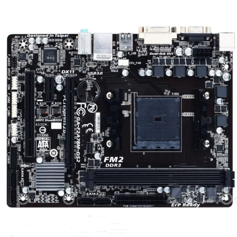 

F2A78M-DS2 computer motherboard A78 Socket FM2/FM2+