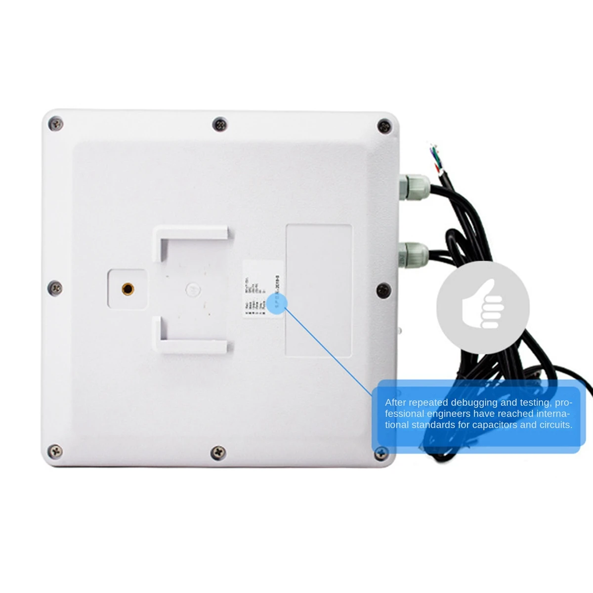 Hot sale 0-5M UHF Rfid Reader Long Range Built in 30Dbm Circular Antenna RS232/485 WG26/34 IP for Vehicle Management