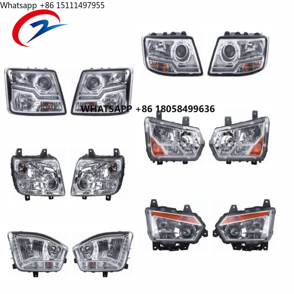 Brand New Heavy Duty Truck LED DRL Headlamps Headlights Assembly Replacement for TRUCK Auman GTL 2280 ETX H5 EST H1364010001A0