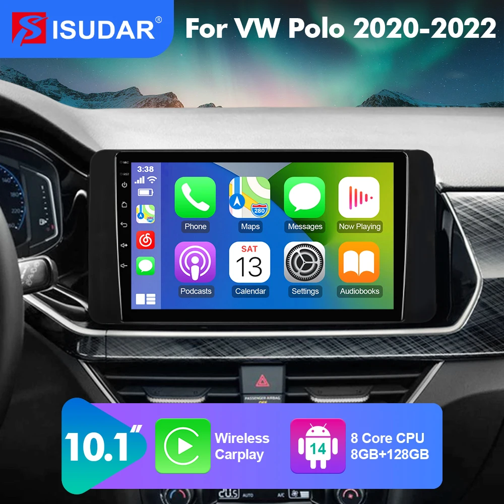

2026 new! 10.1 inch Android 14 Car Radio For VW/Volkswagen Passat B8 2015-2020 Carplay Android Auto Stereo 2din UIS7865 DSP LTE