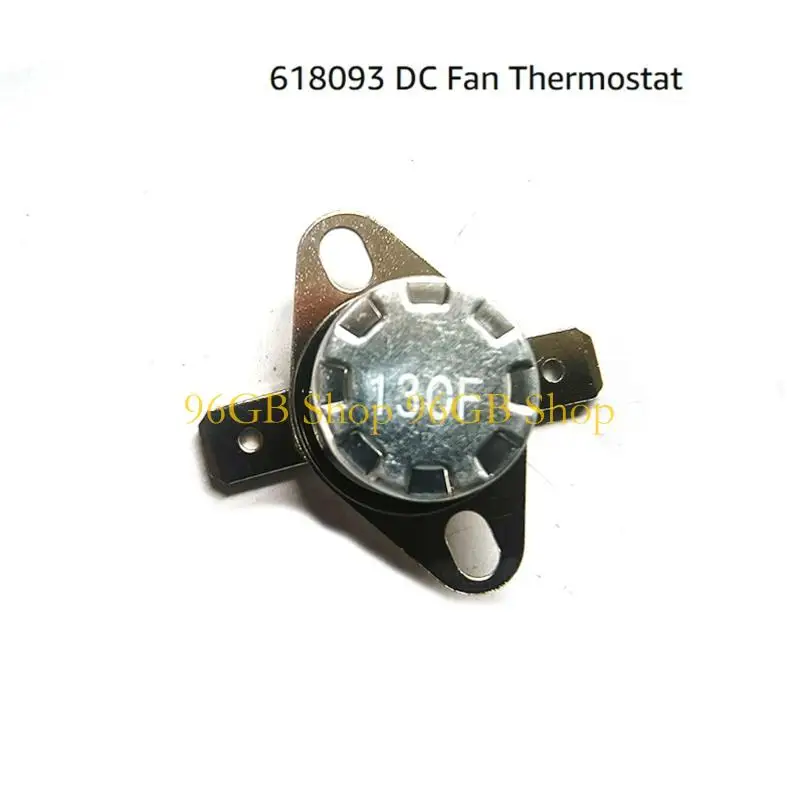 96GB Cooling Fan Fan Thermostat Temperature Control Component Part 618093 for Norcold Refrigerator Rear Fan Repair
