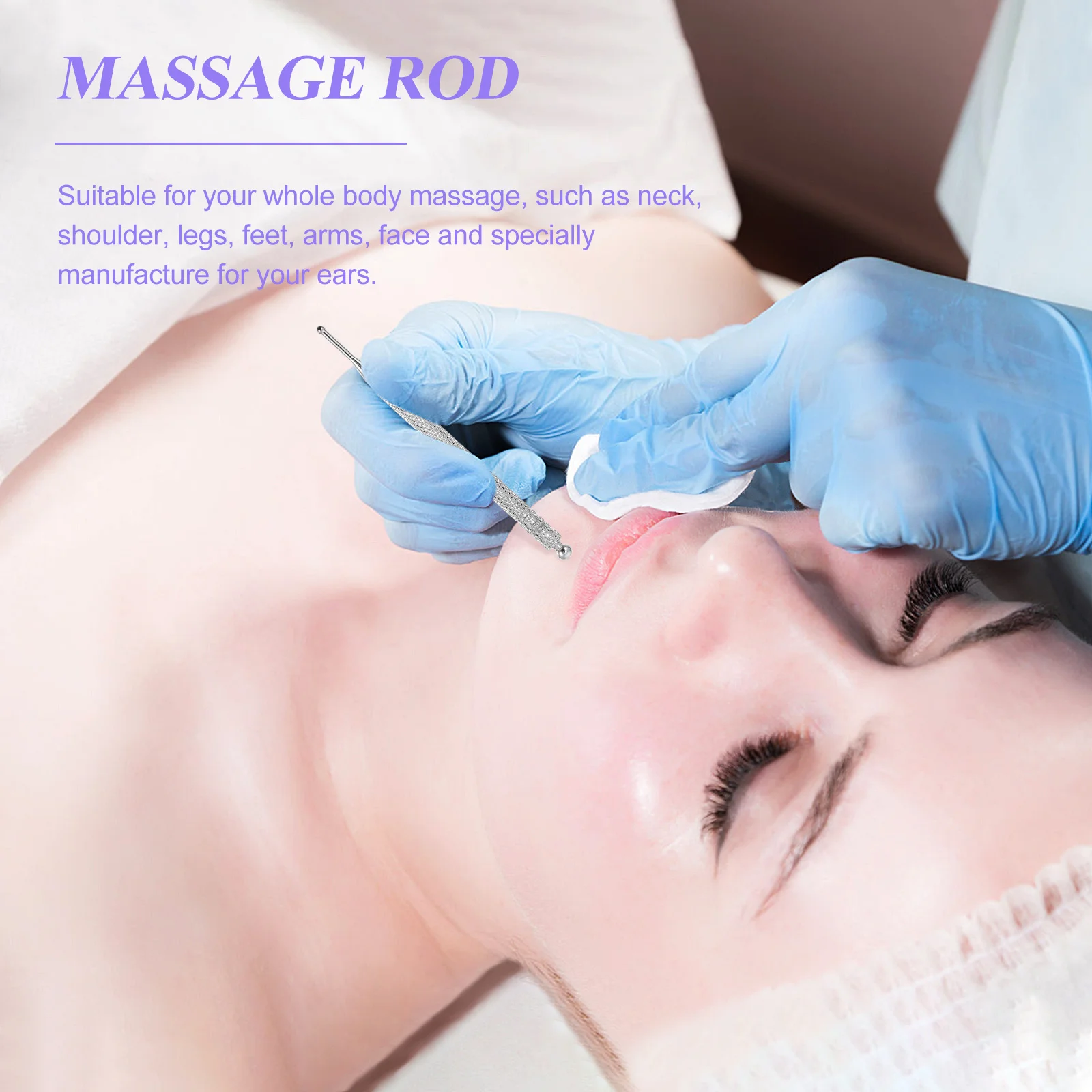 

2Pcs Ear Point Probe Massage Rod Premium Copper Acupressure Pen for Ear Face Body Pain Relief Compact Lightweight Scraping Stick