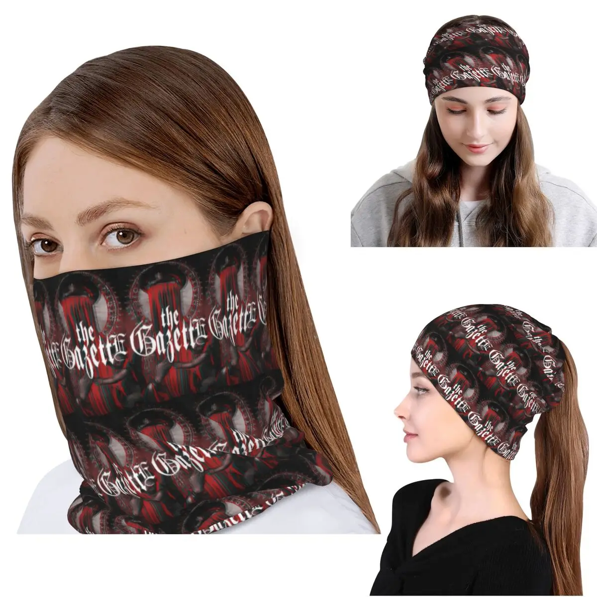The Gazette Collection Bandana, Protetor de Pescoço, Cachecol, Cachecol Quente para Ciclismo, Gorro, Unissex Adulto Inverno