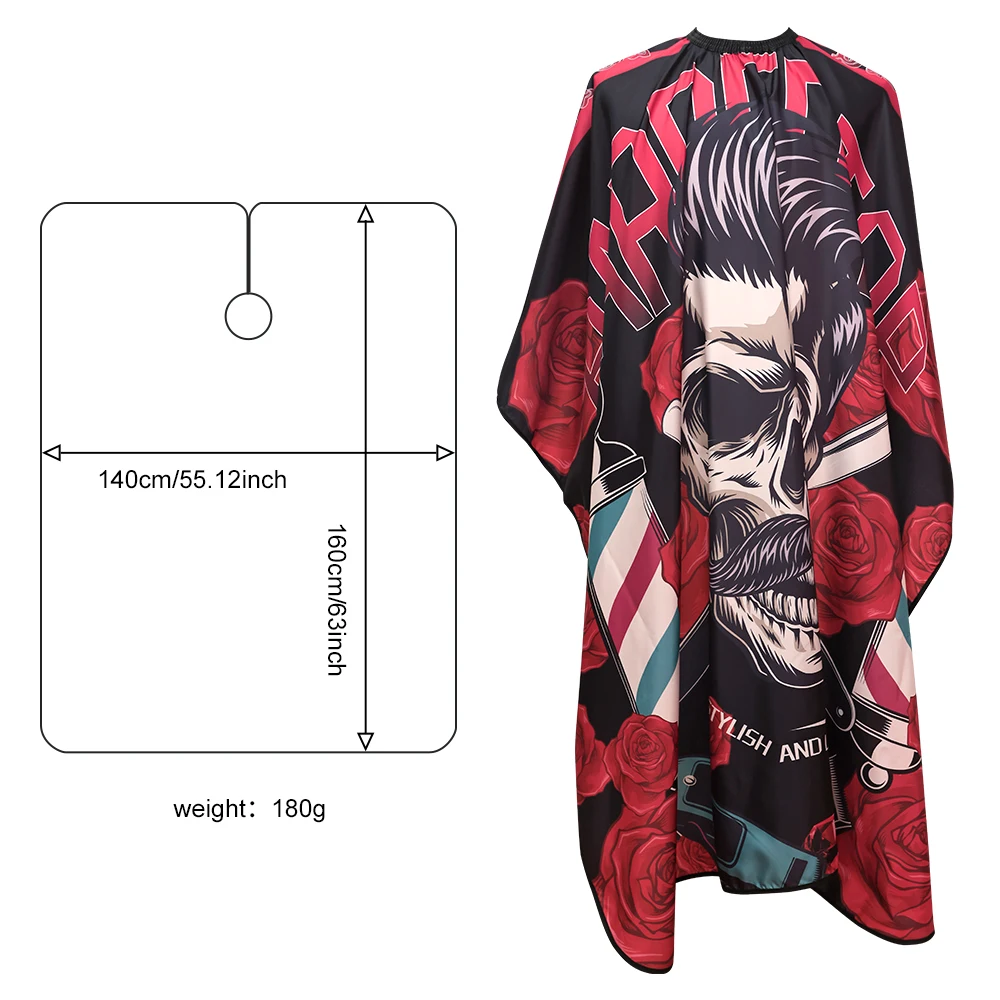 Waterproof Haircutting Cape, Rose Red