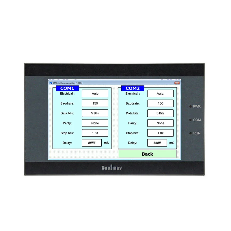 Coolmay QM3G-100FH-24MR PLC HMI الكل في واحد شاشة 10 بوصة مخرج مرحل RS 485 232