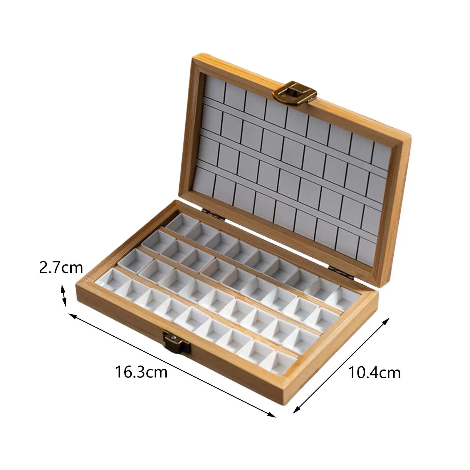 Empty Watercolor Palette Box Wooden Paint Box Watercolor Paint Palette Box