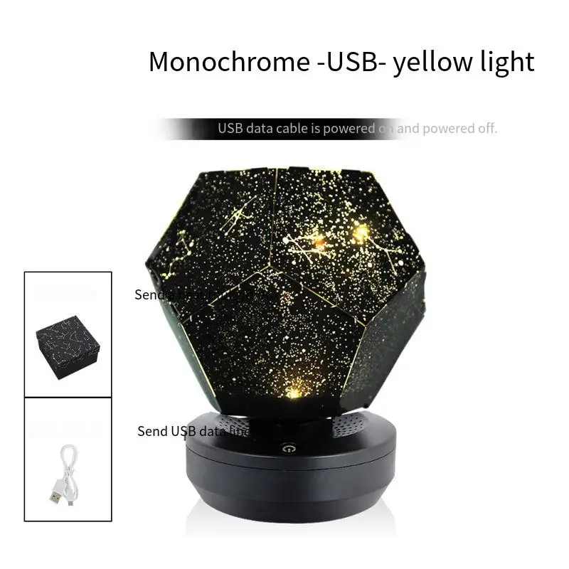 Regalo del tempo luce di proiezione a stella rotante luce a stella romantica luce notturna per dormire per bambini
