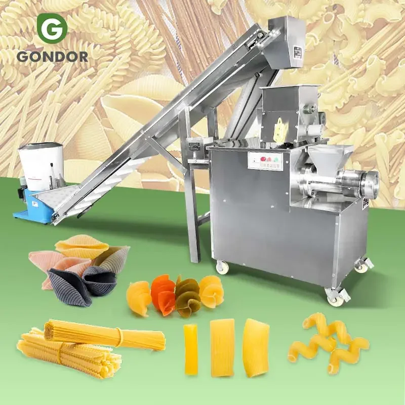 P-55 Got Macaroni Snack Small Europe Home Made Spaghetti Pastry Maker Extruder Process Make Machine Pasta Corn