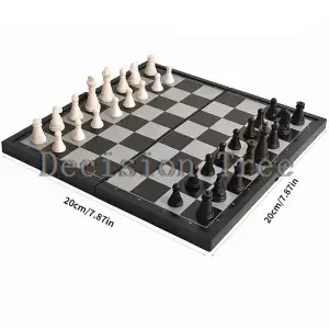 2024 folding magnetic portable mini international chess children mind expansion puzzle chess game pressure drop resistant set