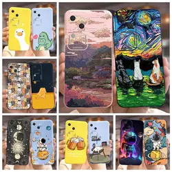 For Vivo V30 Pro Case Cute Fashion Painted Cover Soft Silicone Phone Case For Vivo V30  V 30 VivoV30 Pro Back Cover 6.58'' Shell