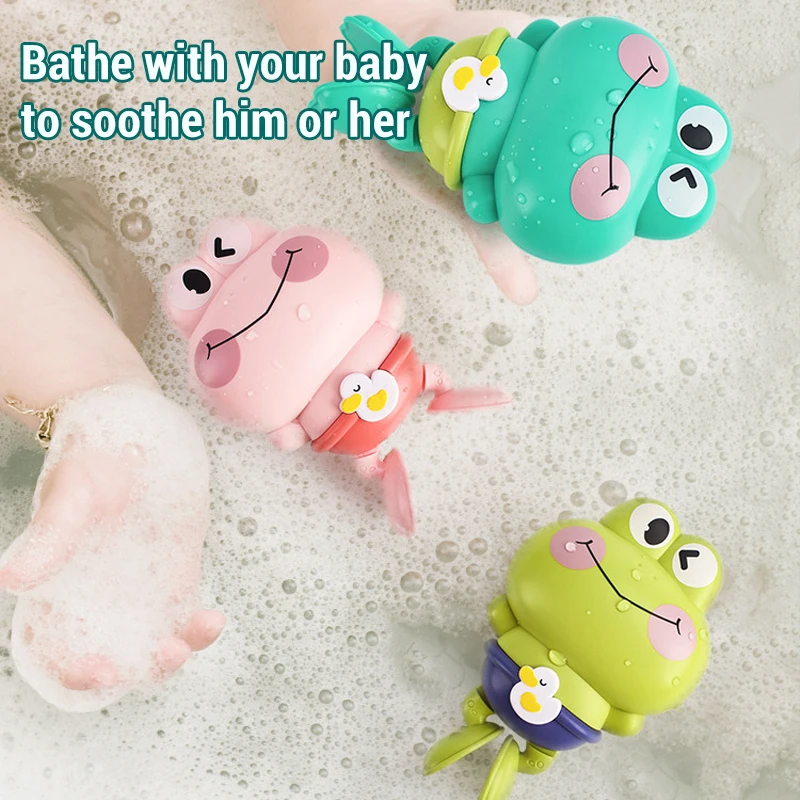 New Baby Water Toy Water Chain Clockwork Bathing Cute Swimming Turtle Toy Cartoon Animal Baby Beach Bath Toy Kid Water Playing