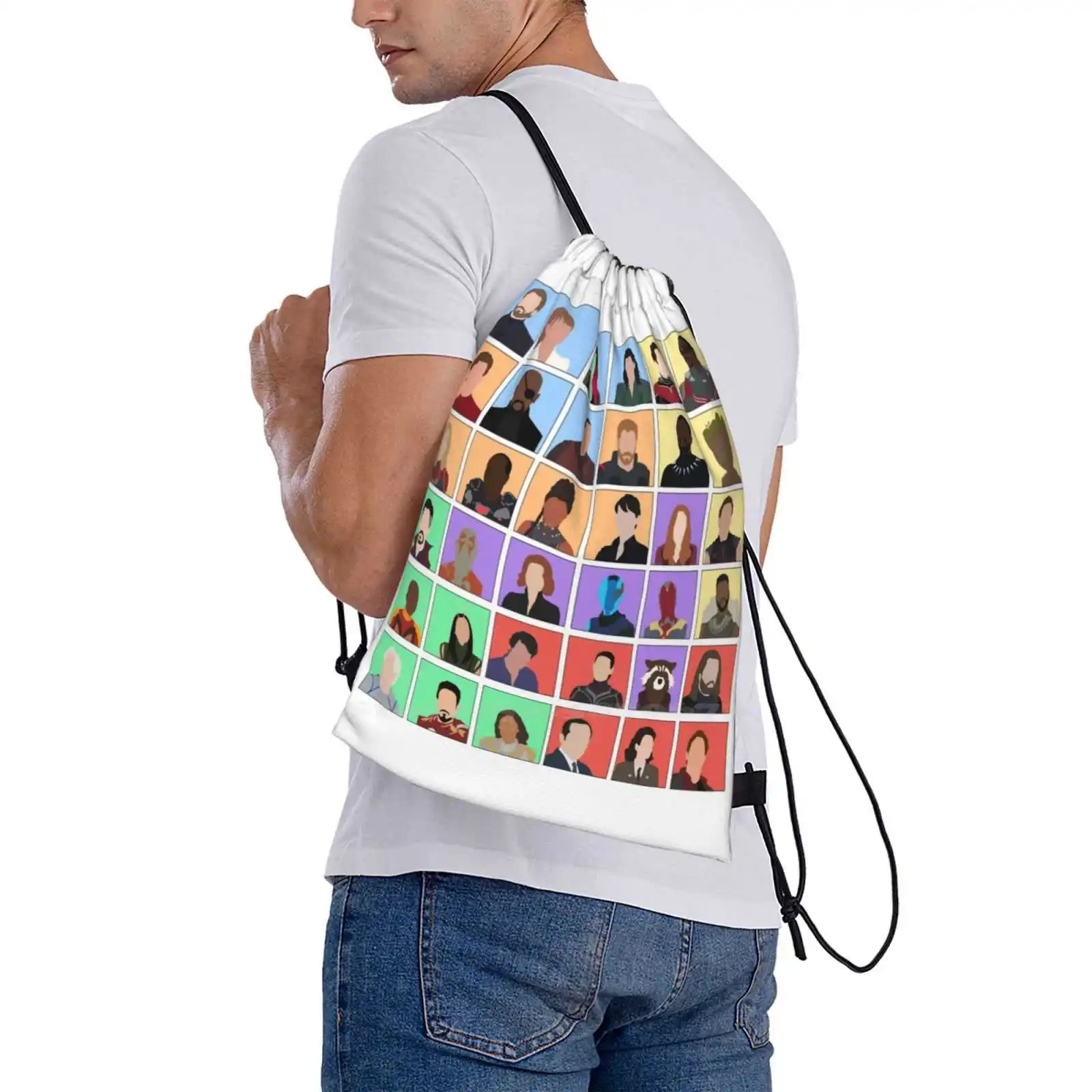 Große Universum Charaktere Tasche Rucksack für Männer Frauen Mädchen Teenager mcu dr seltsame Hawkeye Ameise Mann wanda vision Falcon und die