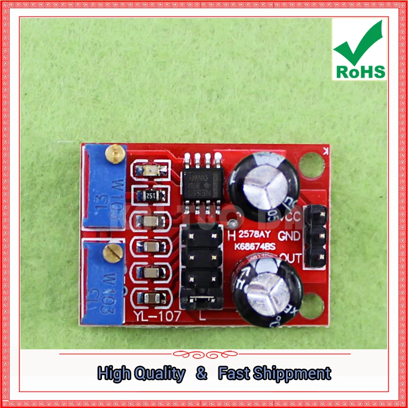 NE555 Pulse Frequency Duty Cycle Adjustable Square Wave Rectangular Signal Generator Motor Drive Module Board 555