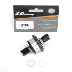 Original Parts Metal Front and Rear Differential Gear Set Diff Assembly 8706 For ZD Racing 1/7 MX-07 MX07 RC Car