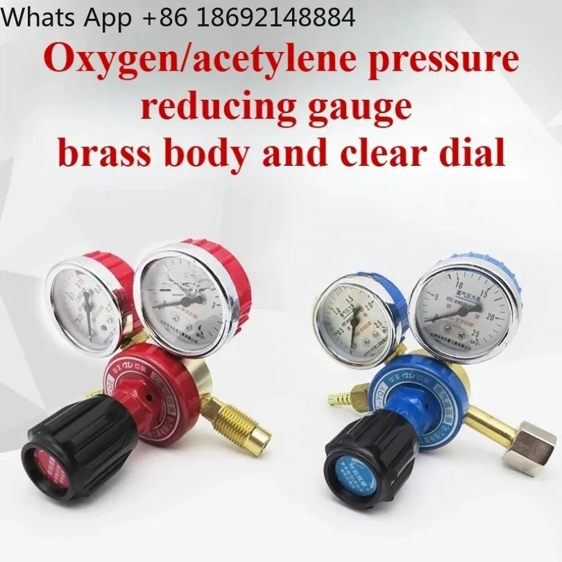 Professional Oxygen Acetylene Regulator Pressure Gauge - Welding Torch Cutting Torch for Gas Pressure Control and Metalworking