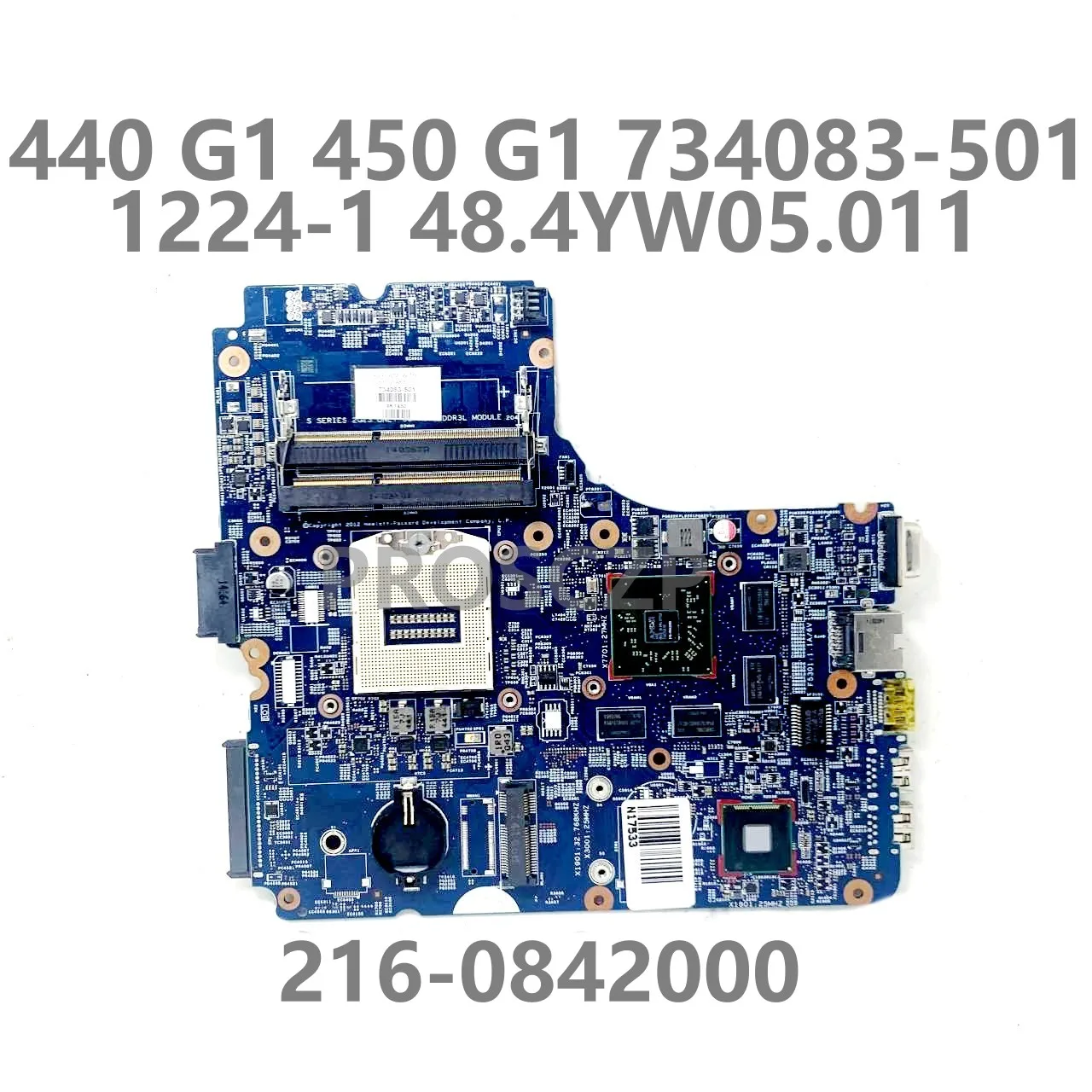 

For HP 440 G1 450 G1 734083-001 734083-501 734083-601 Laptop Motherboard 48.4YW05.011 12241-1 216-0842000 100% Full Working Well