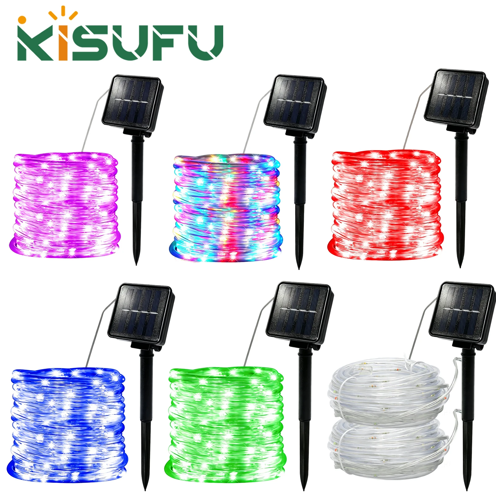 

Solar Rope Rope String Light Outdoor Waterproof 300LED 200LED 100LED Solar Fairy Light Tube Yard Fence Lawn Pathway Garden Decor