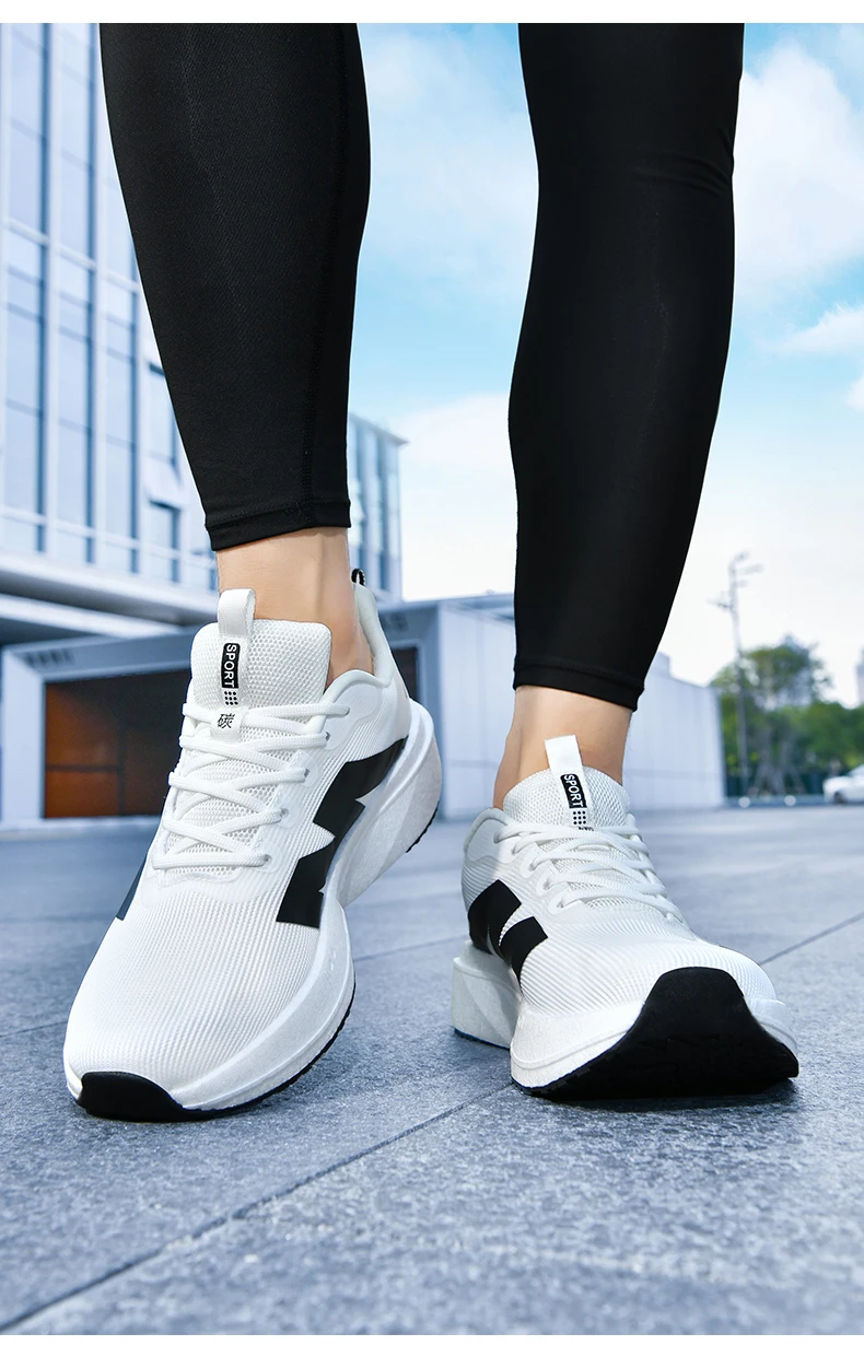 Marathon-Laufschuhe Herren Sneakers mit Carbonplatte Outdoor-Sport Atmungsaktiv Leichtgewicht Damen Bequeme Athletische Sneakers Prime – Detail 34