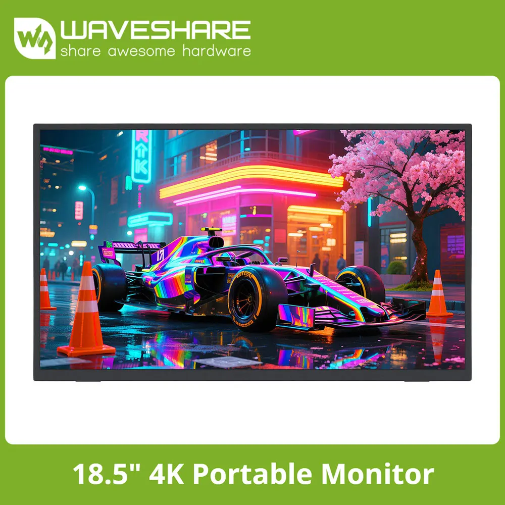 

Luckfox 18,5-дюймовый портативный монитор 4K с подставкой, 3840 × 2160, частота обновления 60 Гц, 178 ° Угол обзора