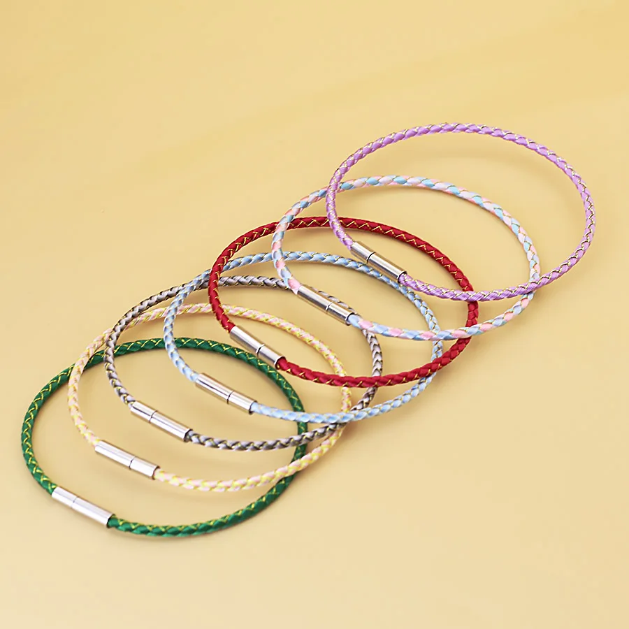Premium 2mm String Bracelet Men Women Multiple Colors Lucky Red Thread Braslet Official Casual Accessories Friendship Brazalete