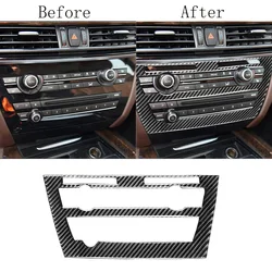 Car Center Console CD Panel Decoration Cover Trim Sticker Decal Carbon Fiber for BMW X5 X6 F15 F16 2014-2017 Car Accessories