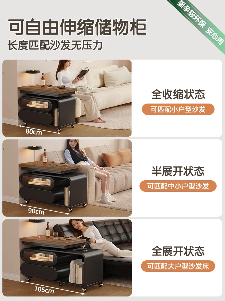 طاولة قهوة متنقلة بسيطة ذات إحساس فني عالي الجودة #2