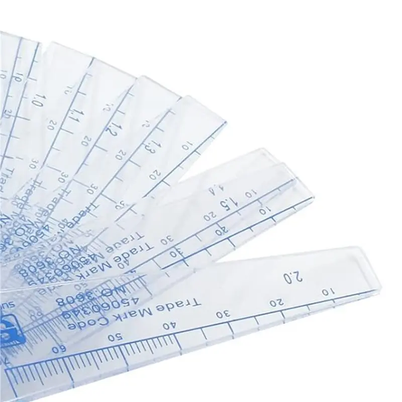 B08B-4 Pack Plastic Feeler Gauge 0.05-3Mm Thickness Measuring Tools 25 In 1 Feeler Gauge For Measuring Gaps