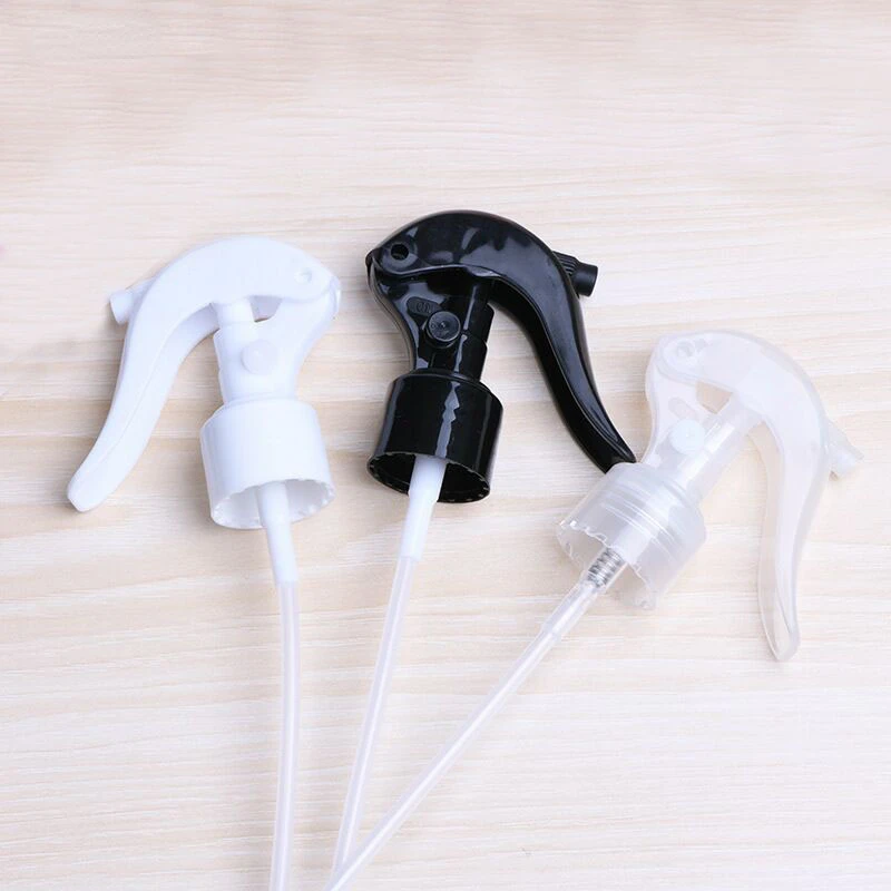 10pcs/lot 24/410 28/410 White Black Transparent Plastic Trigger Sprayer Nozzles 24mm 28mm Trigger Pump Spray Cap