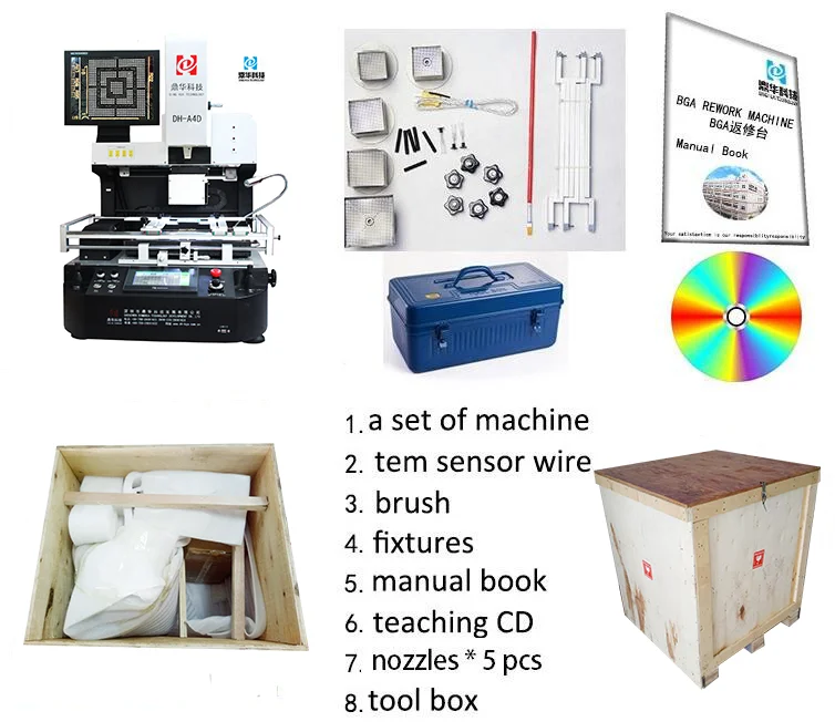 【Novo em folha】 Estação de retrabalho Bga automática de telefone celular Servo Drive para trabalhos fáceis de reparo BGA