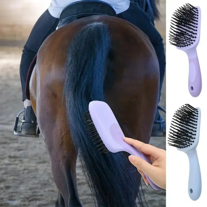 Horse Grooming Mane And Tail Brush Horse Brushes For Grooming Horse Comb Massage Brush Horse Deshedding Tool Horse Cleaning