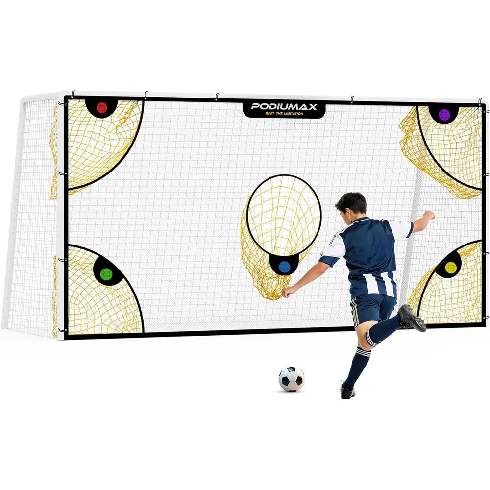 

Soccer Goal Target Net with Enhanced Scoring Areas