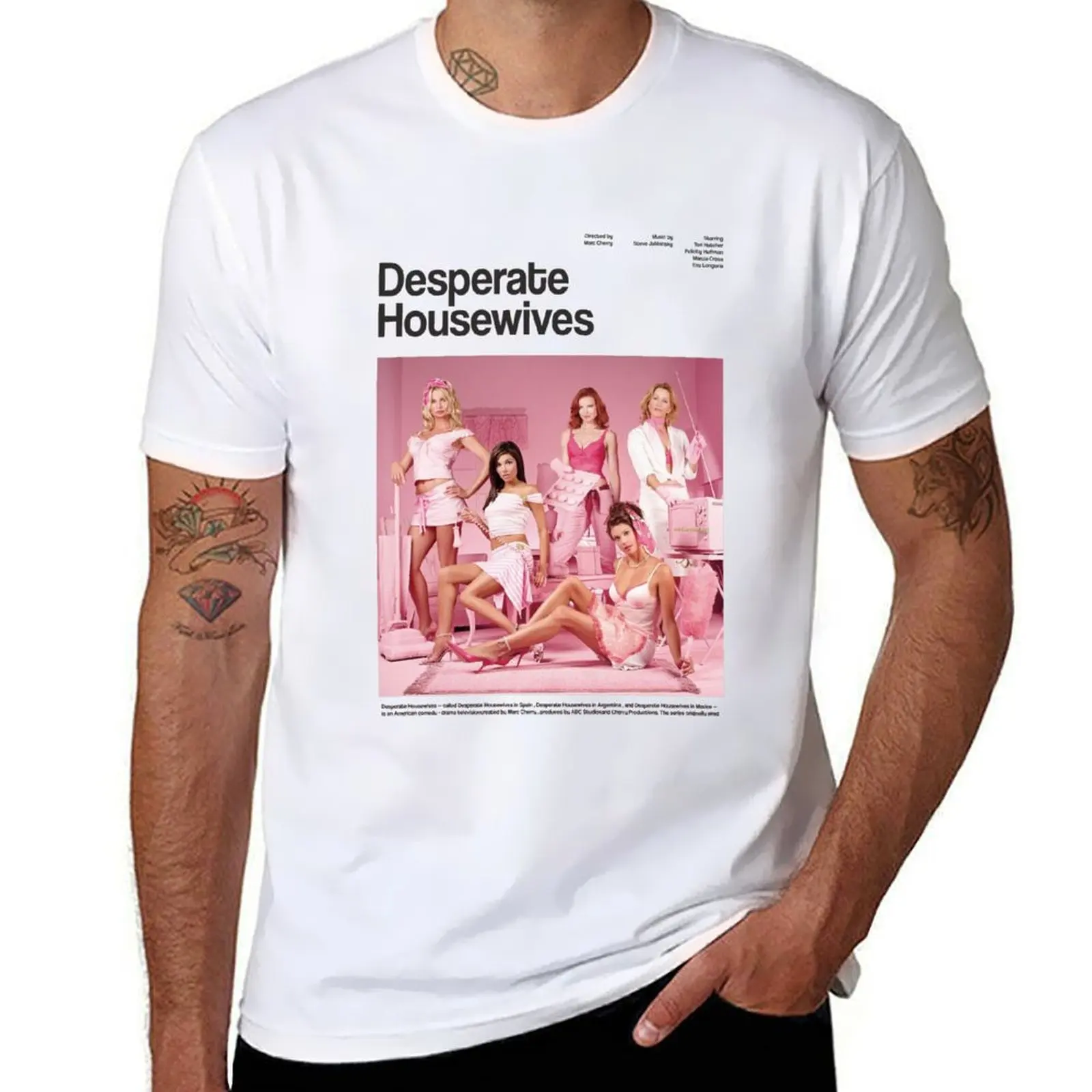 Desperate Housewives series poster T-Shirt man t shirt heavy cotton anime t shirts for man