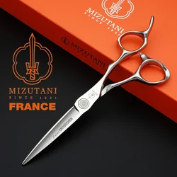 MIZUTANI barber Scissors professional hairdressing scissors 6.0 inch 440C material Hair cutting machine Hair cutting scissors