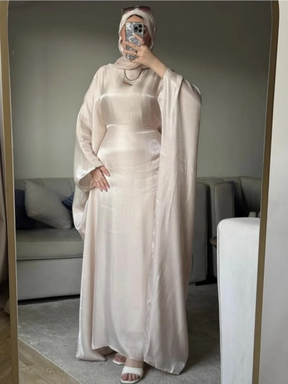 

Eid Women Dress Abaya Muslim Ramadan Jalabiya Bat Sleeve Party Dresses Dubai Long Robe Morocco Kaftan Islam Vestidos Largos 2025