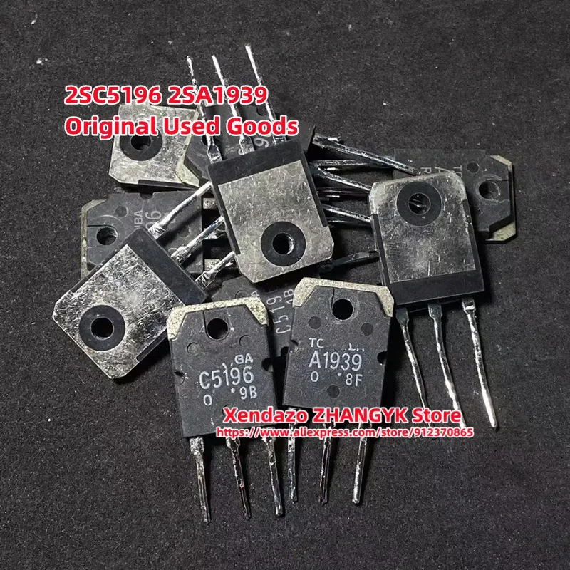 5pairs/lot Original 2SA1939 2SC5196 A1939 C5196 Audio amplifier pairing tube